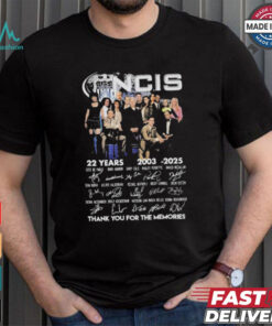 NCIS 22 Years 2003 2025 Thank You For The Memories T Shirt