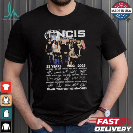 NCIS 22 Years 2003 2025 Thank You For The Memories T Shirt