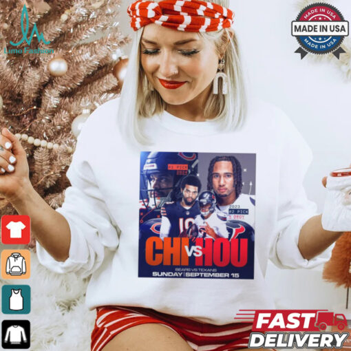 NFL Chicago Bears vs Houston Texans Sunday September 15 2024 Poster t shirt