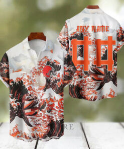 NFL Cleveland Browns Football Special Great Wave Hawaiian Shirt