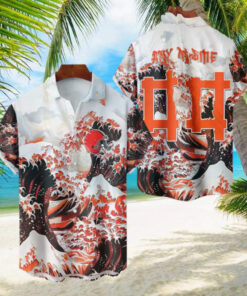 NFL Cleveland Browns Football Special Great Wave Hawaiian Shirt