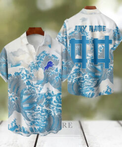 NFL Detroit Lions Football Special Great Wave Hawaiian Shirt