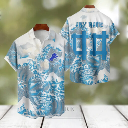 NFL Detroit Lions Football Special Great Wave Hawaiian Shirt