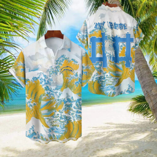 NFL Los Angeles Chargers Football Special Great Wave Hawaiian Shirt