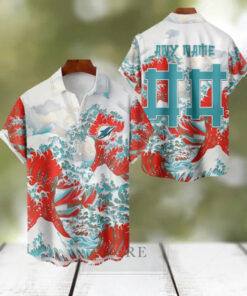 NFL Miami Dolphins Football Special Great Wave Hawaiian Shirt