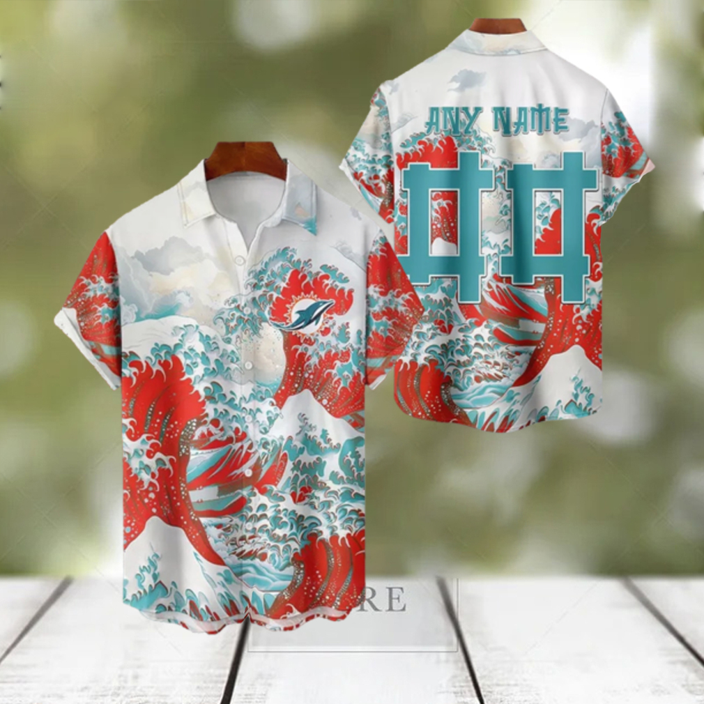 NFL Miami Dolphins Football Special Great Wave Hawaiian Shirt