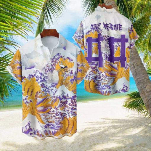 NFL Minnesota Vikings Football Special Great Wave Hawaiian Shirt