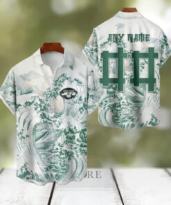 NFL New York Jets Football Special Great Wave Hawaiian Shirt