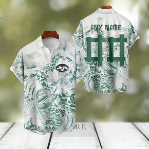 NFL New York Jets Football Special Great Wave Hawaiian Shirt