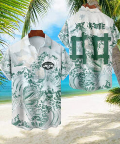 NFL New York Jets Football Special Great Wave Hawaiian Shirt