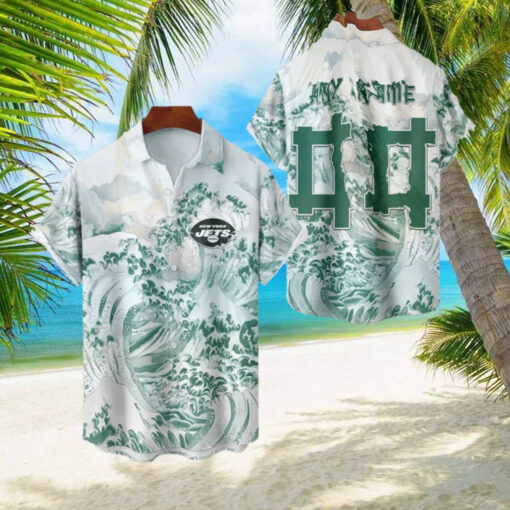 NFL New York Jets Football Special Great Wave Hawaiian Shirt