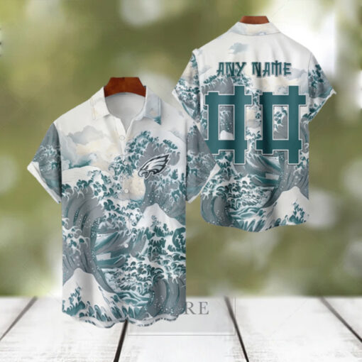 NFL Philadelphia Eagles Football Special Great Wave Hawaiian Shirt