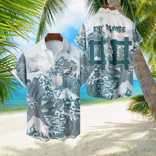 NFL Philadelphia Eagles Football Special Great Wave Hawaiian Shirt