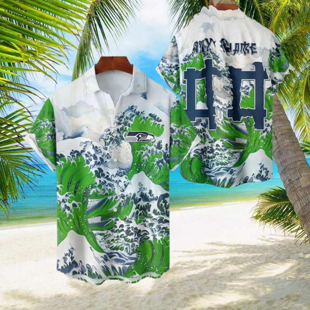 NFL Seattle Seahawks Football Special Great Wave Hawaiian Shirt NFL Seattle Seahawks Football Special Great Wave Hawaiian Shirt