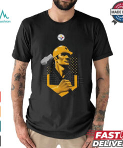 NFL Team Apparel Pittsburgh Steelers Illustration Black T Shirt