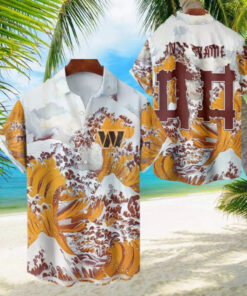 NFL Washington Commanders Football Special Great Wave Hawaiian Shirt1