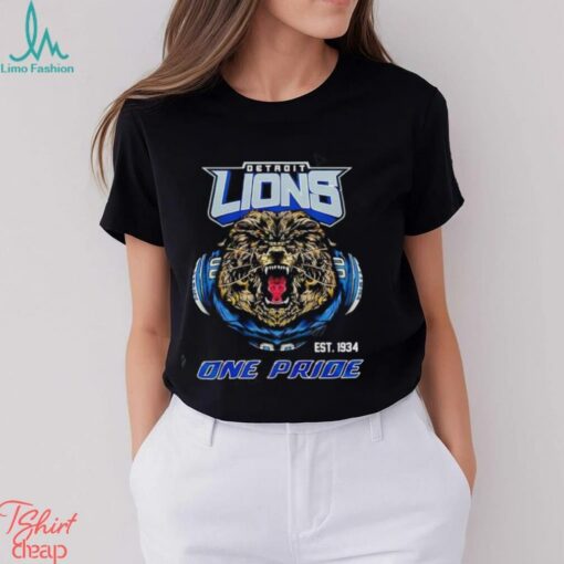 NFL detroit lions est 1934 one pride shirt