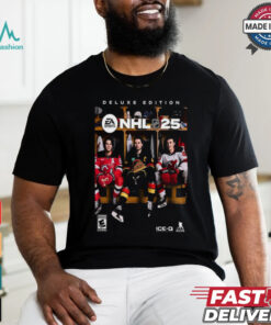 NHL 25 EA Sports Athlete Cover Quinn Jack And Luke Hughes Deluxe Shirt
