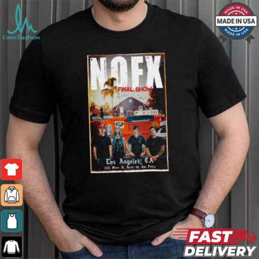 NOFX Outer Harbor Berth 46 Los Angeles, CA Tour October 6 2024 t shirt