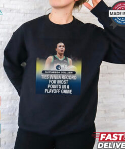 Napheesa Collier Ties WNBA Record For Most Points In A Playoff Game shirt