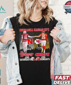 Nebraska Huskers On Saturdays X Kansas City Chiefs On Sundays Shirt