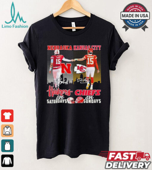 Nebraska Huskers On Saturdays X Kansas City Chiefs On Sundays Shirt