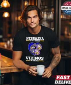 Nebraska In My Heart Vikings In My DNA Shirt