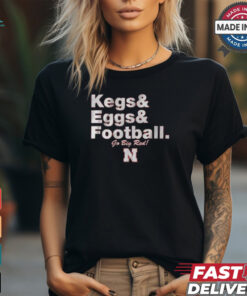 Nebraska cornhuskers kegs and eggs and Football T shirt