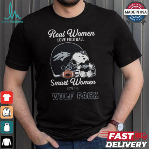 Nevada Wolf Pack x Snoopy Real Women Love Football Smart Women Helmet 2024 Shirt