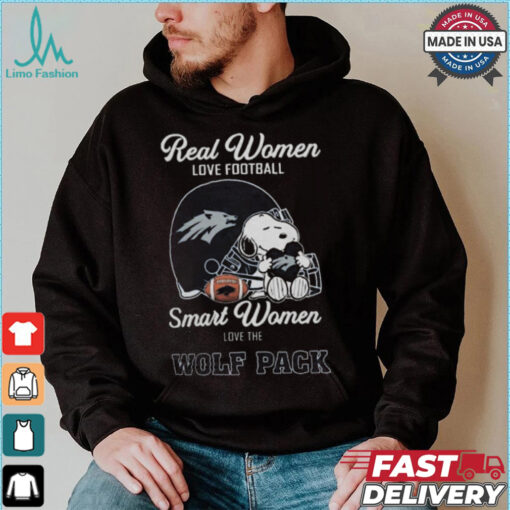 Nevada Wolf Pack x Snoopy Real Women Love Football Smart Women Helmet 2024 Shirt