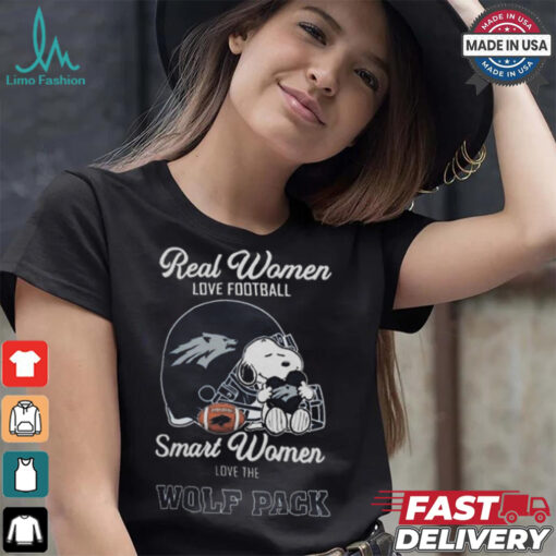 Nevada Wolf Pack x Snoopy Real Women Love Football Smart Women Helmet 2024 Shirt