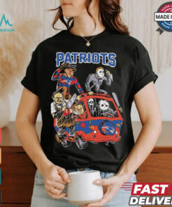 New England Patriots NFL Horror Characters Movie Hippie Halloween Shirt