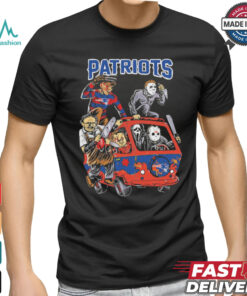 New England Patriots NFL Horror Characters Movie Hippie Halloween Shirt
