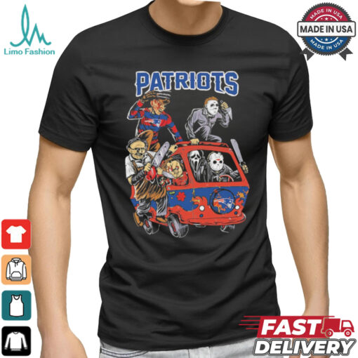 New England Patriots NFL Horror Characters Movie Hippie Halloween Shirt