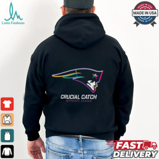 New England Patriots Nike Black 2024 NFL Crucial Catch T Shirt