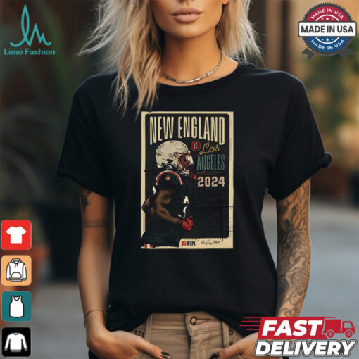 New England Patriots vs. Los Angeles Chargers 2024 NFL Week 17 Game Poster shirt