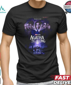 New Official Agatha All Along Poster Releasing On Disney+ On September 18 Vintage T Shirt