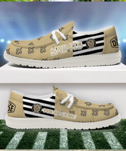 New Orleans Saints 2024 Version Personalized Hey Dude Shoes