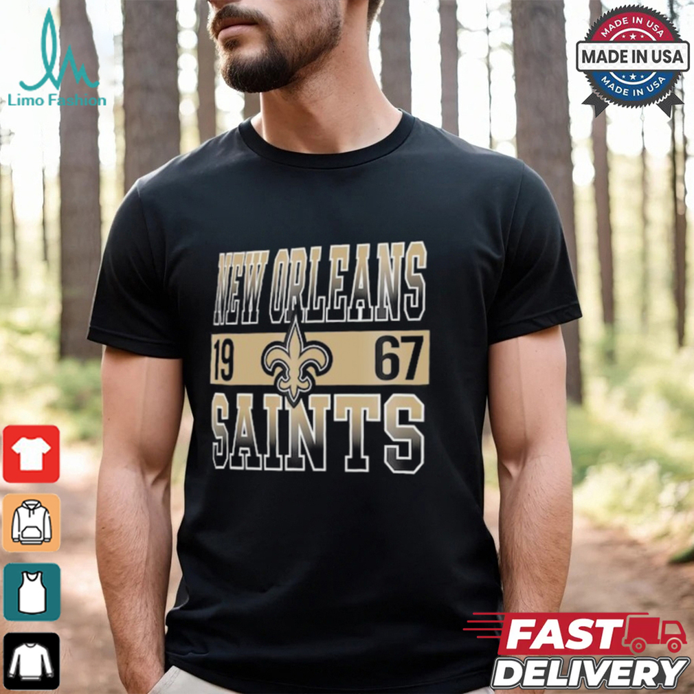 New Orleans Saints New Era Black City Team T Shirt New Orleans Saints New Era Black City Team T Shirt