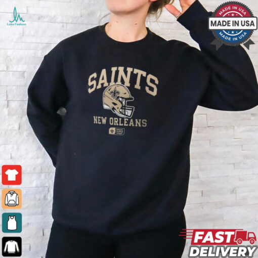 New Orleans Saints Nike Anthracite Helmet Essential T Shirt
