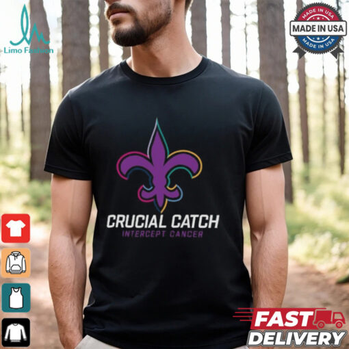 New Orleans Saints Nike Black 2024 NFL Crucial Catch T Shirt