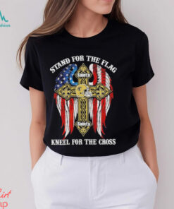 New Orleans Saints Stand For The Flag Kneel For The Cross 2024 T shirt