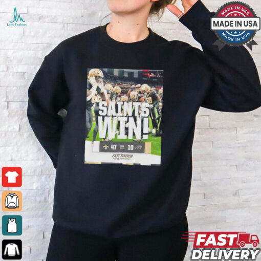 New Orleans Saints win Panthers final 47 10 shirt