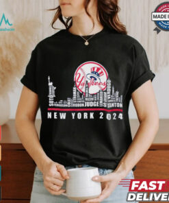 New York 2024 Baseball Team Player Name City Skyline T Shirt