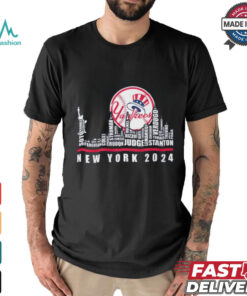New York 2024 Baseball Team Player Name City Skyline T Shirt