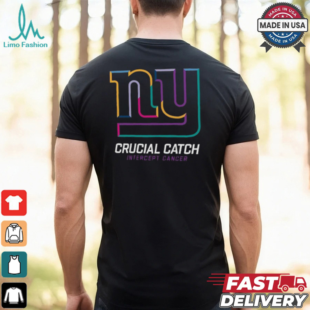 New York Giants Nike Black 2024 NFL Crucial Catch T Shirt New York Giants Nike Black 2024 NFL Crucial Catch T Shirt