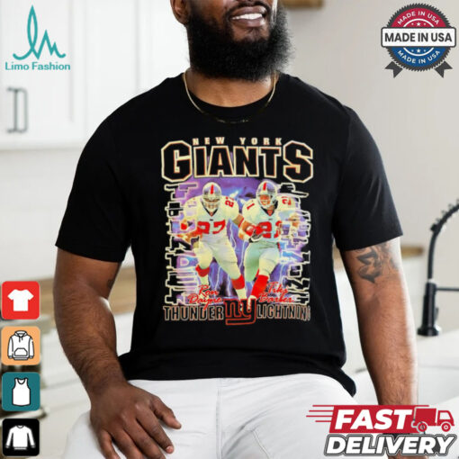 New York Giants Ron Dayne Tiki Barber Thunder & Lightning shirt