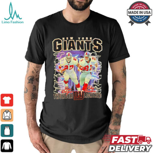 New York Giants Ron Dayne Tiki Barber Thunder & Lightning shirt