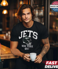 New York Jets Nike Anthracite Helmet Essential T Shirt