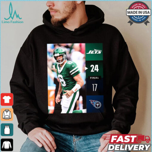 New York Jets Win 24 17 Titans 2024 NFL Week 2 Final Score Shirt